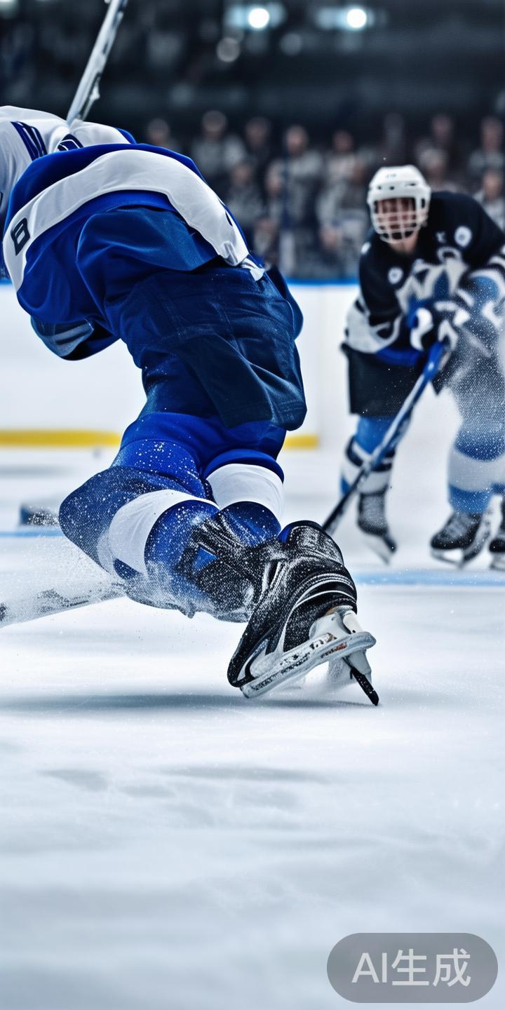 突破在冰球中主要指运动员通过快速变向、加速和巧妙的