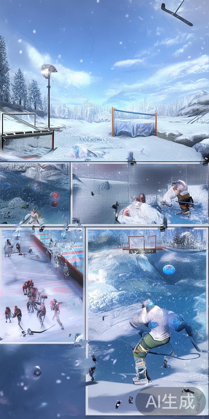 除了基本的冰球突破机制，游戏还融入了多样化的玩法元